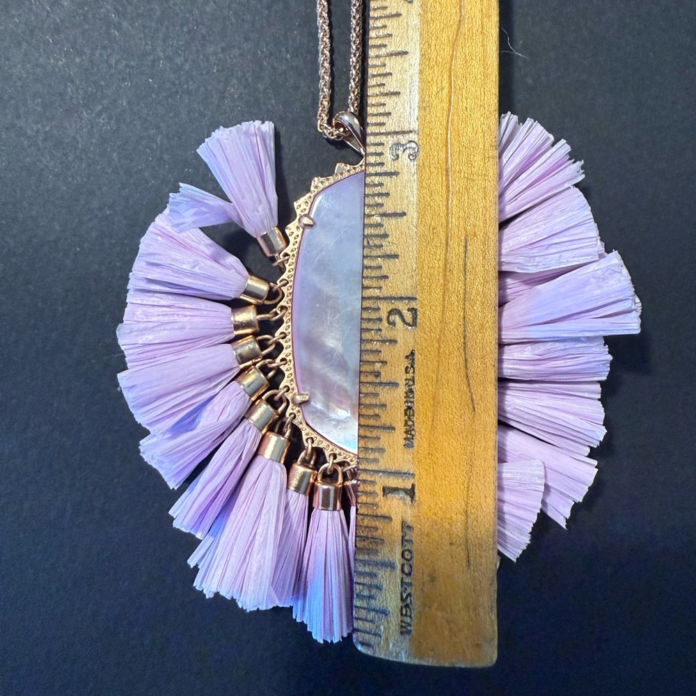 Kendra Scott Betsy Tassel Purple Pendant Necklace - Picture 10 of 10